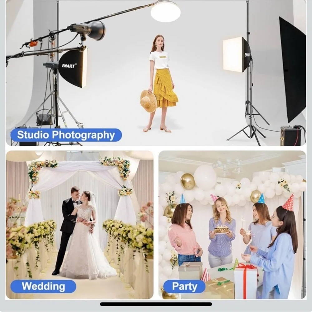 10’ Adjustable Photo Backdrop Stand 3 Cross Bar Photography Support System